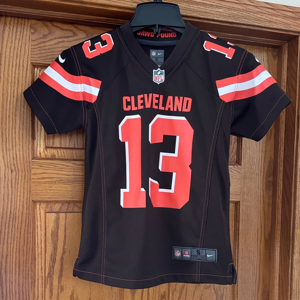 Nike Cleveland Football Jersey - Black with Orange & White